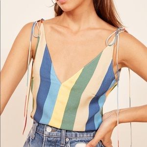 Reformation striped tank
